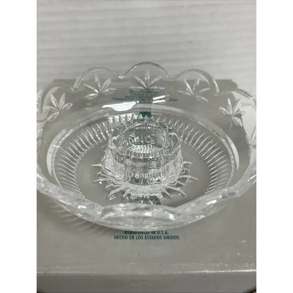 Vintage Retired Partylite P0458 Crystal Chamberstick Candleholder NEW NOS - Picture 3 of 5